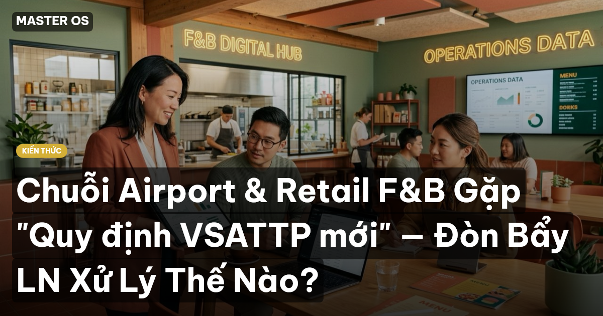 Chuỗi Airport & Retail F&B Gặp "Quy định VSATTP mới" — Đòn Bẩy LN Xử Lý Thế Nào?