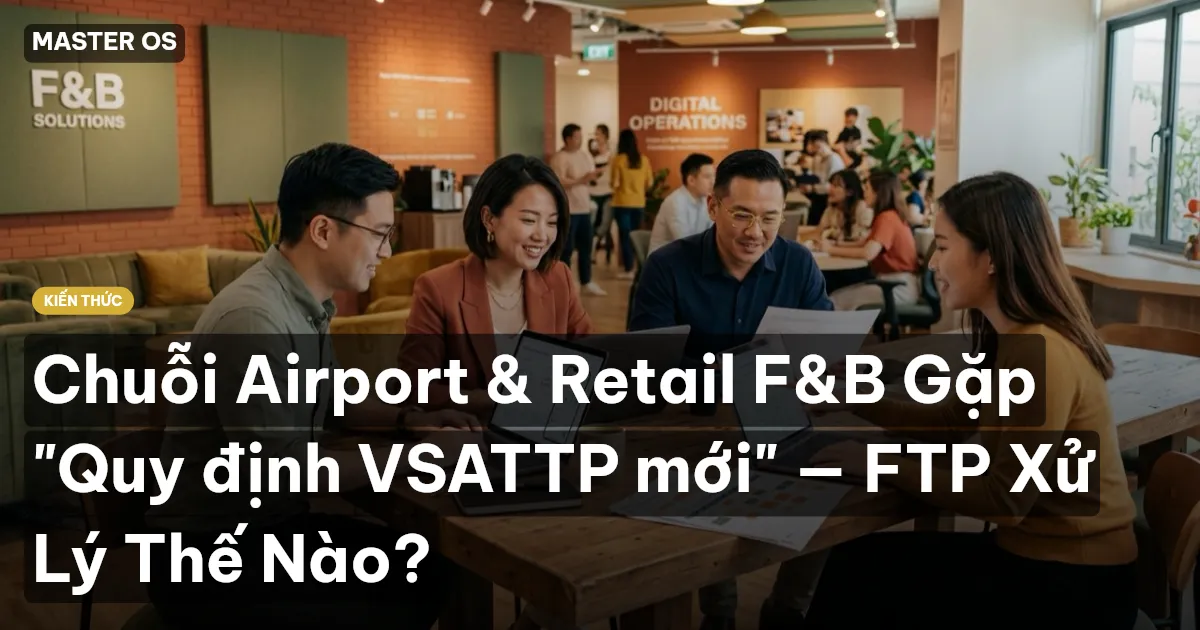 Chuỗi Airport & Retail F&B Gặp "Quy định VSATTP mới" — FTP Xử Lý Thế Nào?