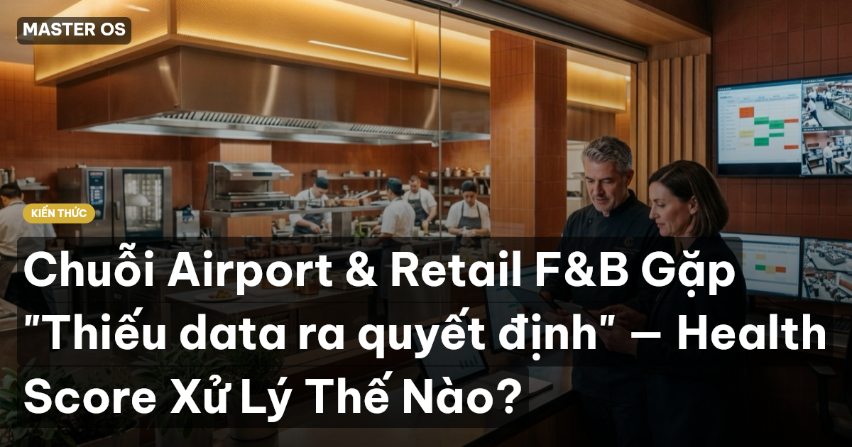 Chuỗi Airport & Retail F&B Gặp "Thiếu data ra quyết định" — Health Score Xử Lý Thế Nào?
