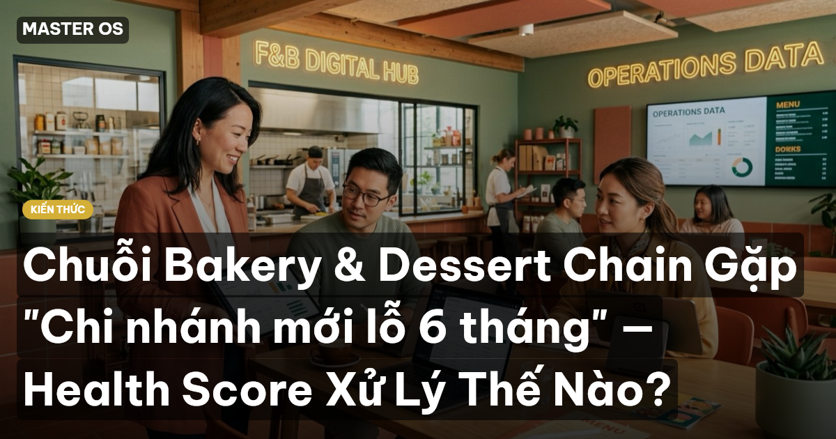 Chuỗi Bakery & Dessert Chain Gặp "Chi nhánh mới lỗ 6 tháng" — Health Score Xử Lý Thế Nào?