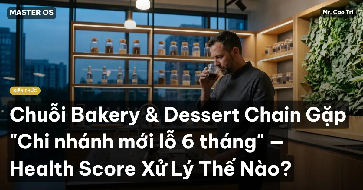 Chuỗi Bakery & Dessert Chain Gặp "Chi nhánh mới lỗ 6 tháng" — Health Score Xử Lý Thế Nào?