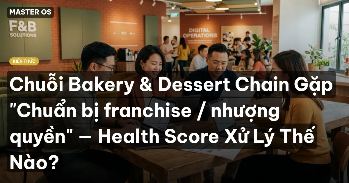 Chuỗi Bakery & Dessert Chain Gặp "Chuẩn bị franchise / nhượng quyền" — Health Score Xử Lý Thế Nào?