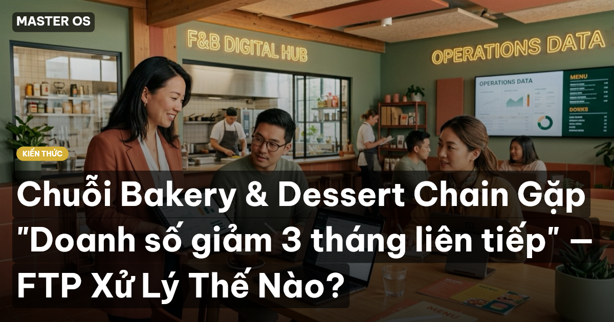 Chuỗi Bakery & Dessert Chain Gặp "Doanh số giảm 3 tháng liên tiếp" — FTP Xử Lý Thế Nào?