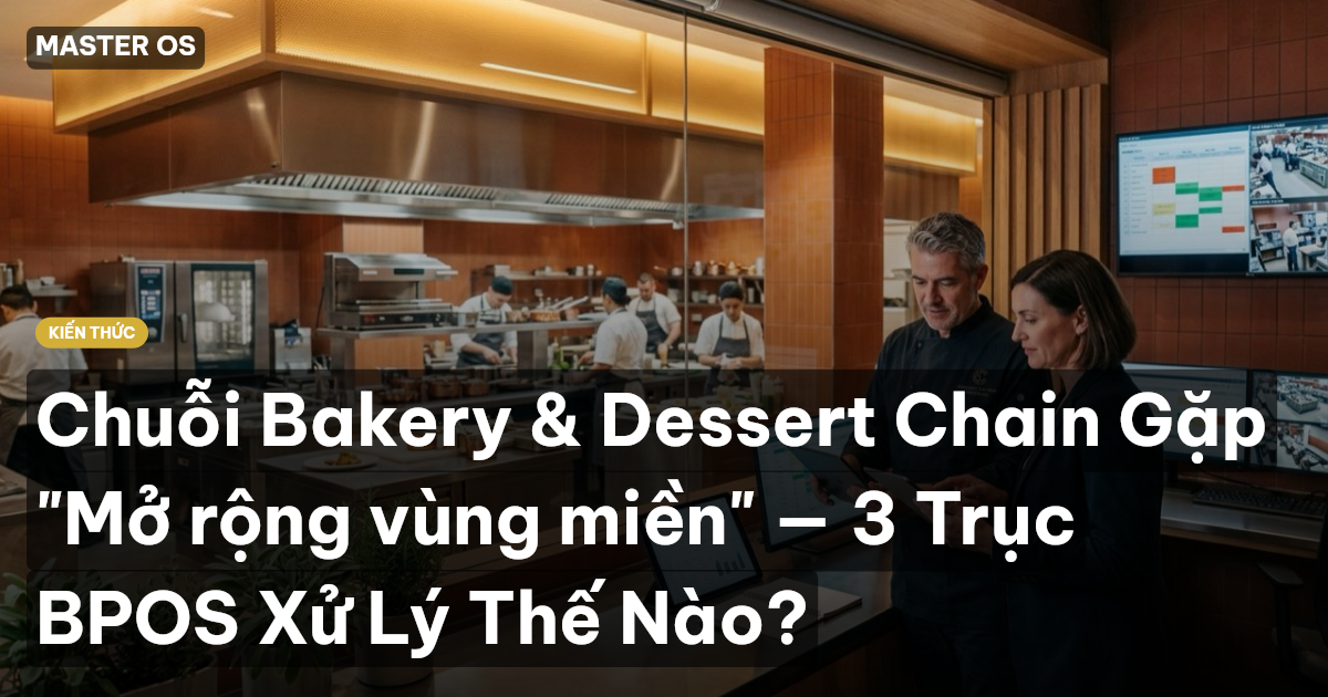 Chuỗi Bakery & Dessert Chain Gặp "Mở rộng vùng miền" — 3 Trục BPOS Xử Lý Thế Nào?