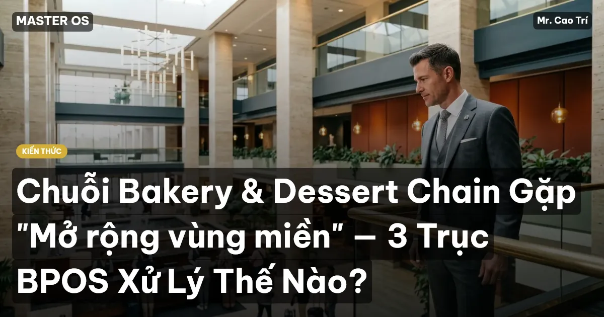Chuỗi Bakery & Dessert Chain Gặp "Mở rộng vùng miền" — 3 Trục BPOS Xử Lý Thế Nào?