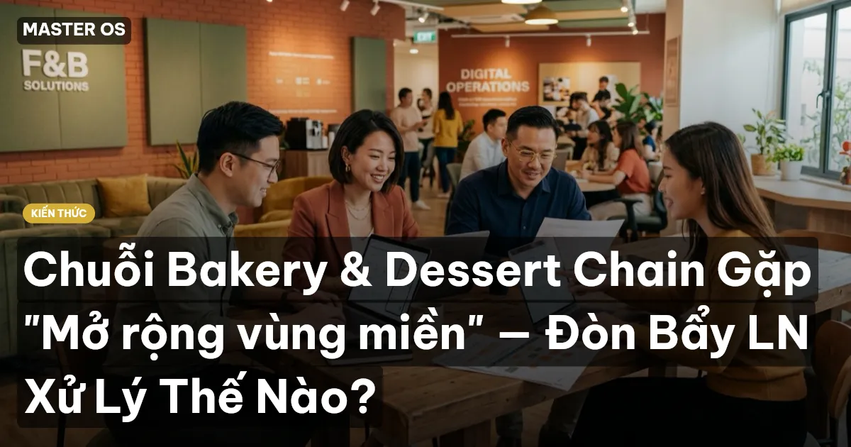 Chuỗi Bakery & Dessert Chain Gặp "Mở rộng vùng miền" — Đòn Bẩy LN Xử Lý Thế Nào?