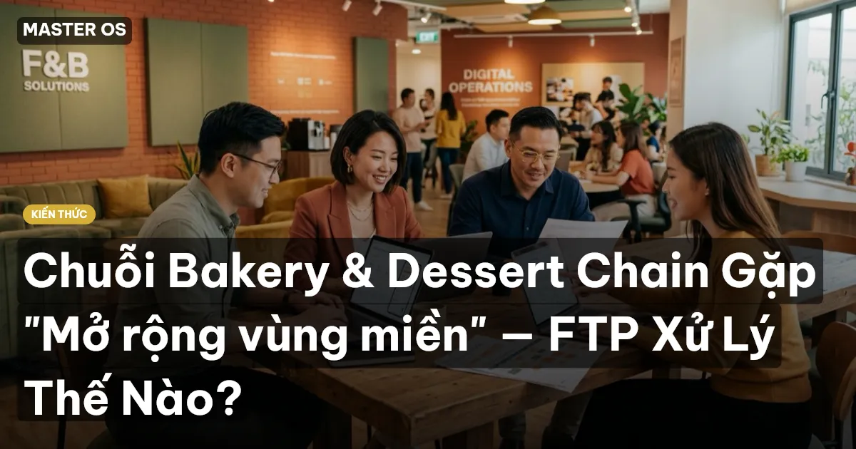 Chuỗi Bakery & Dessert Chain Gặp "Mở rộng vùng miền" — FTP Xử Lý Thế Nào?