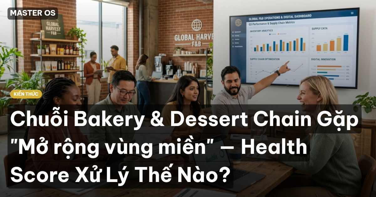 Chuỗi Bakery & Dessert Chain Gặp "Mở rộng vùng miền" — Health Score Xử Lý Thế Nào?