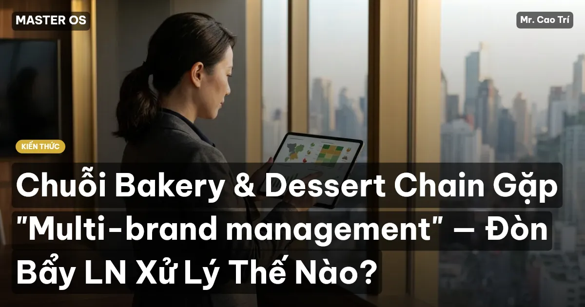Chuỗi Bakery & Dessert Chain Gặp "Multi-brand management" — Đòn Bẩy LN Xử Lý Thế Nào?