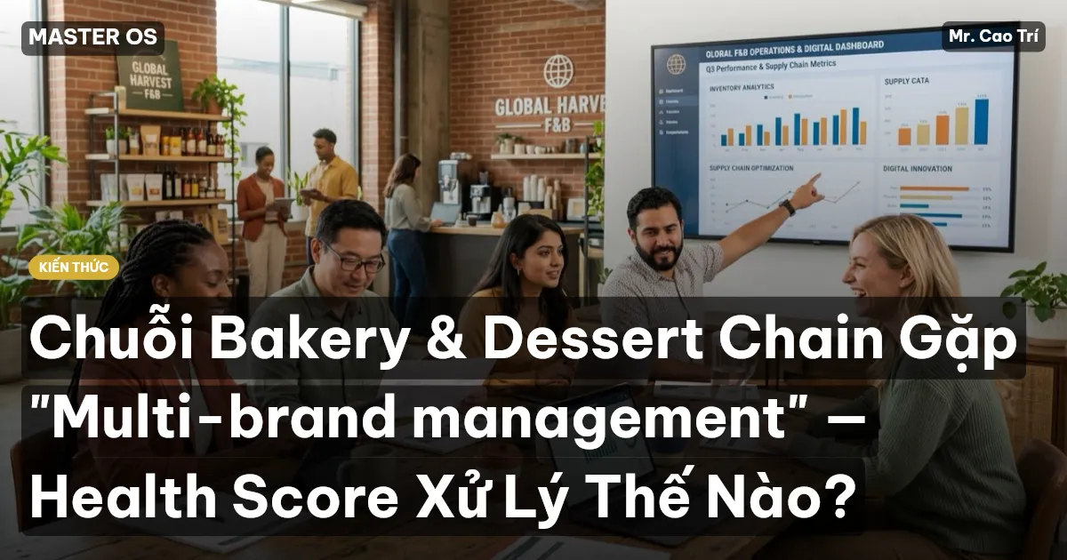 Chuỗi Bakery & Dessert Chain Gặp "Multi-brand management" — Health Score Xử Lý Thế Nào?