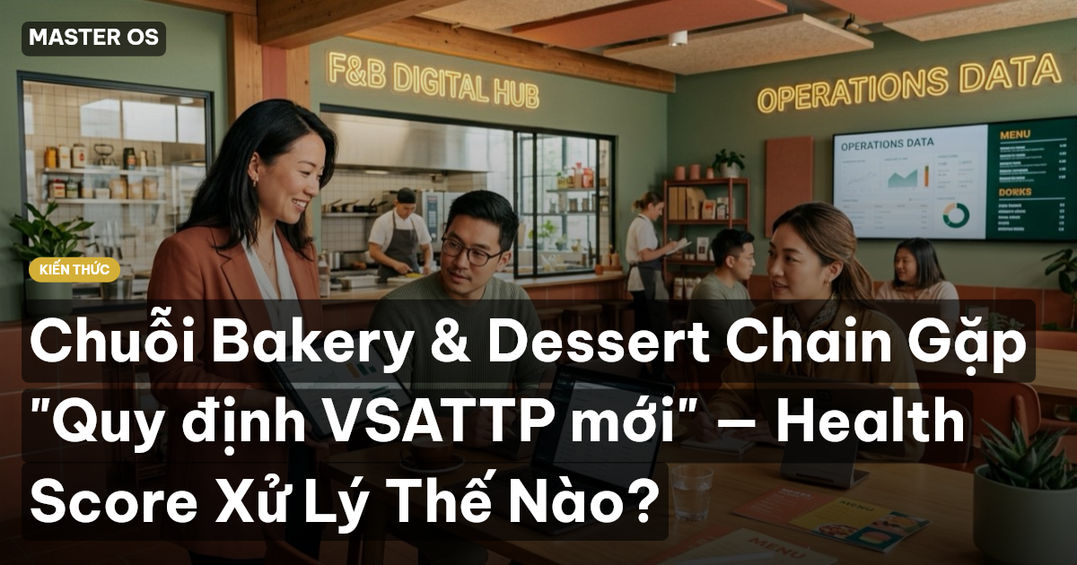 Chuỗi Bakery & Dessert Chain Gặp "Quy định VSATTP mới" — Health Score Xử Lý Thế Nào?