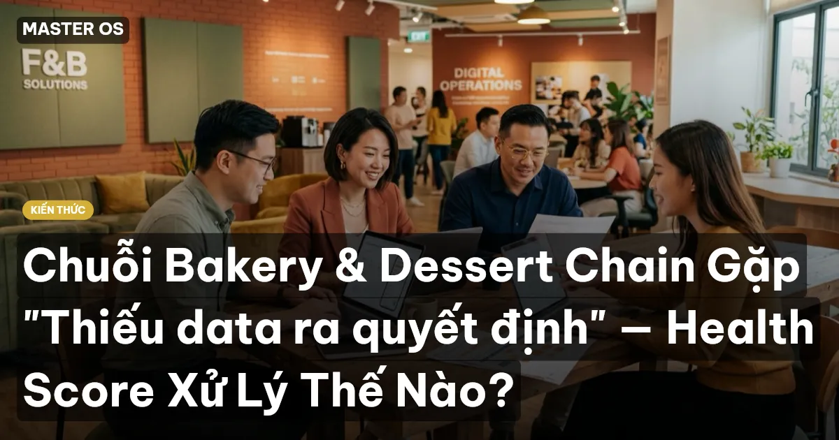 Chuỗi Bakery & Dessert Chain Gặp "Thiếu data ra quyết định" — Health Score Xử Lý Thế Nào?