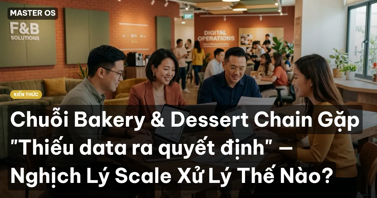 Chuỗi Bakery & Dessert Chain Gặp "Thiếu data ra quyết định" — Nghịch Lý Scale Xử Lý Thế Nào?