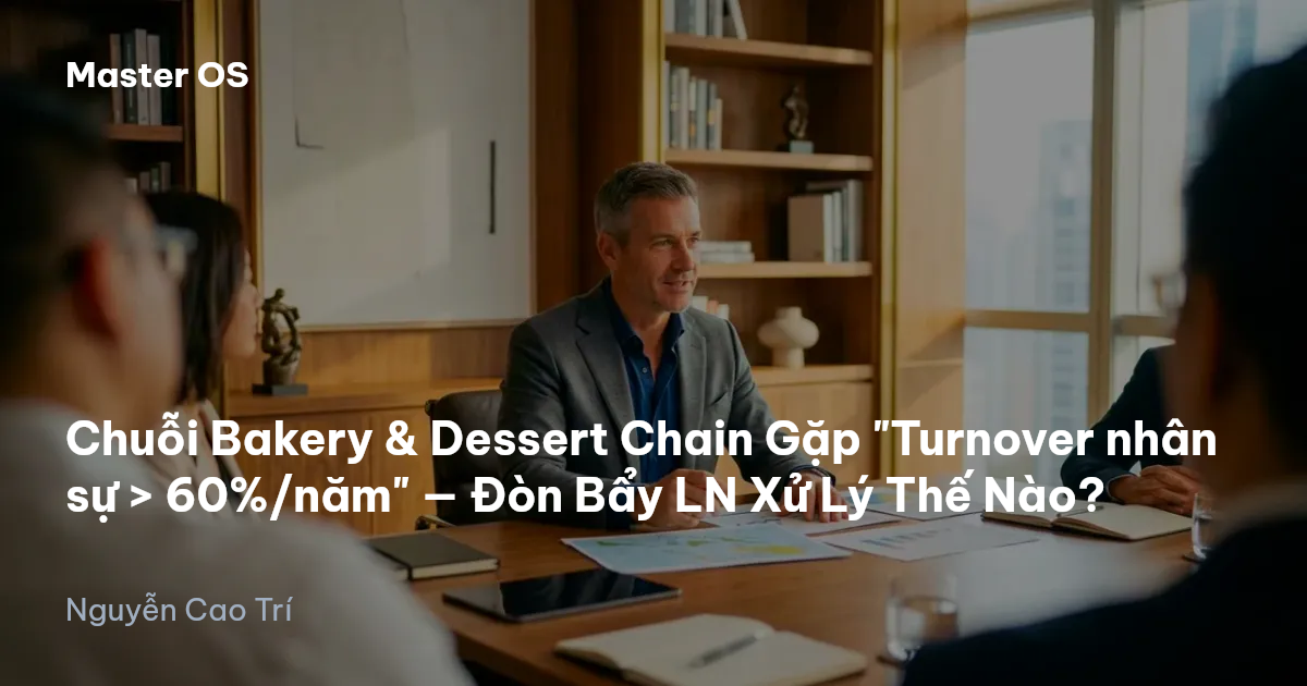 Chuỗi Bakery & Dessert Chain Gặp "Turnover nhân sự > 60%/năm" — Đòn Bẩy LN Xử Lý Thế Nào?