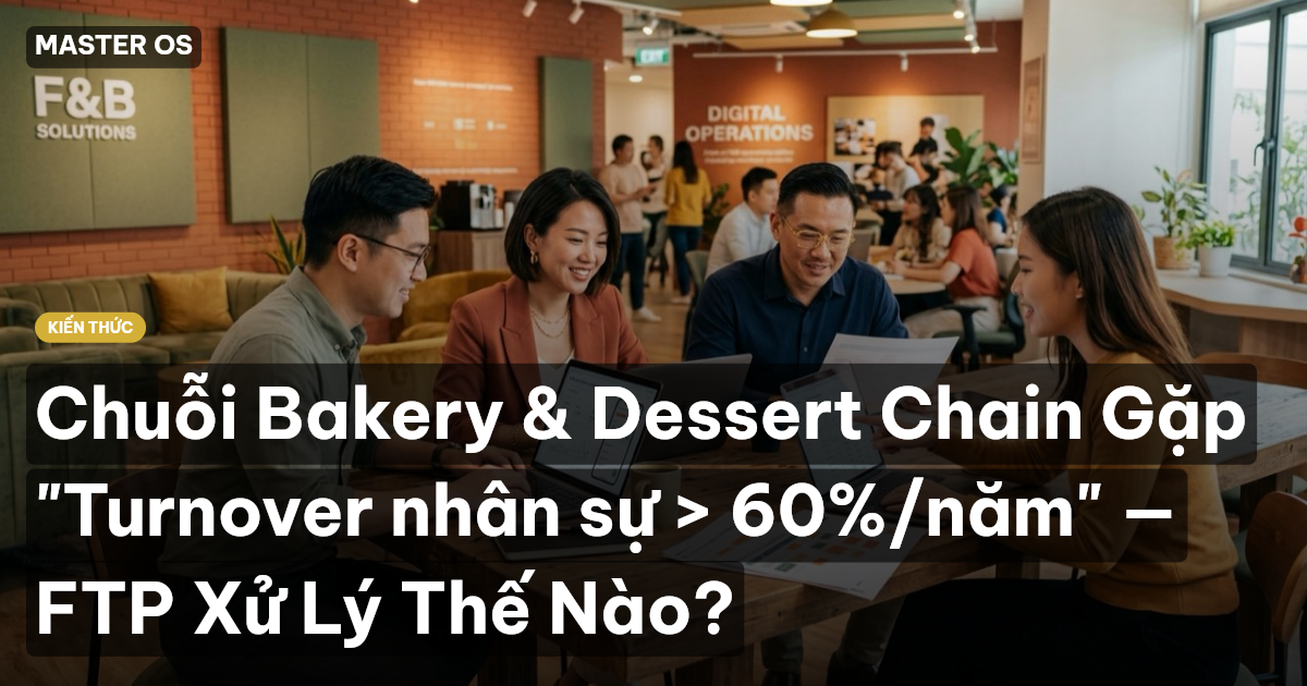 Chuỗi Bakery & Dessert Chain Gặp "Turnover nhân sự > 60%/năm" — FTP Xử Lý Thế Nào?