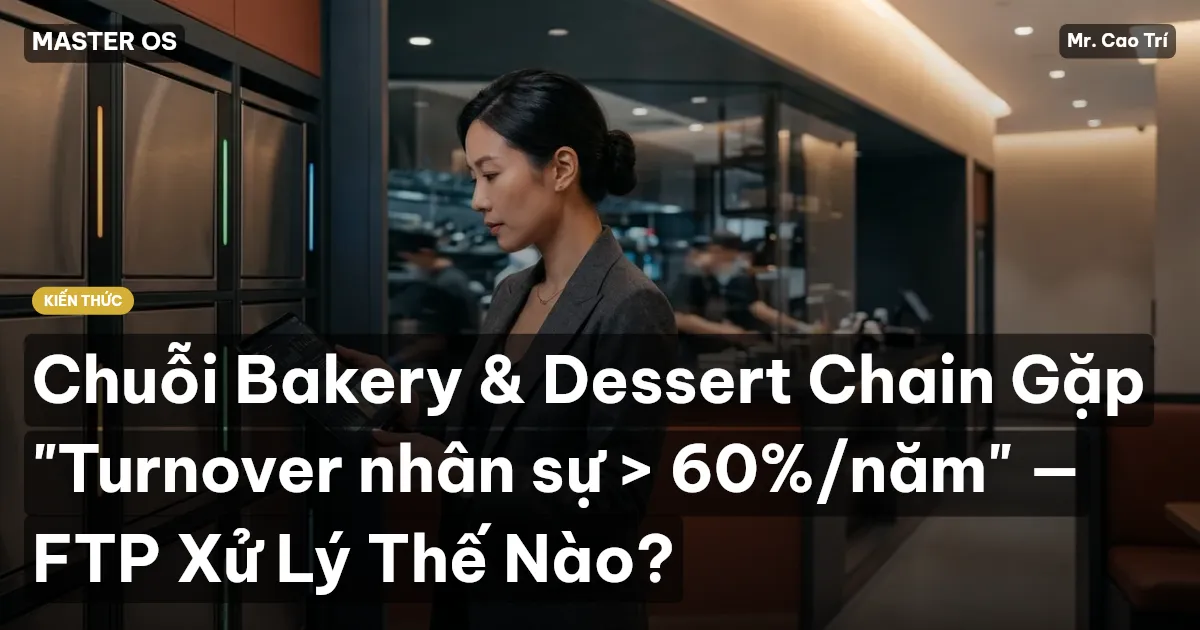 Chuỗi Bakery & Dessert Chain Gặp "Turnover nhân sự > 60%/năm" — FTP Xử Lý Thế Nào?