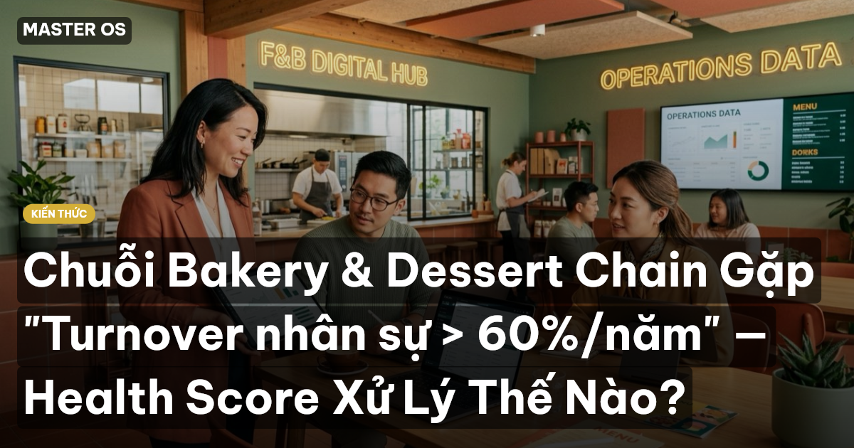 Chuỗi Bakery & Dessert Chain Gặp "Turnover nhân sự > 60%/năm" — Health Score Xử Lý Thế Nào?