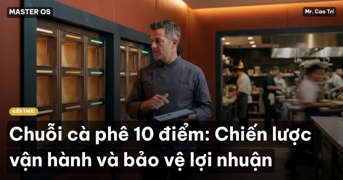 Chuỗi cà phê 10 điểm: Chiến lược vận hành và bảo vệ lợi nhuận
