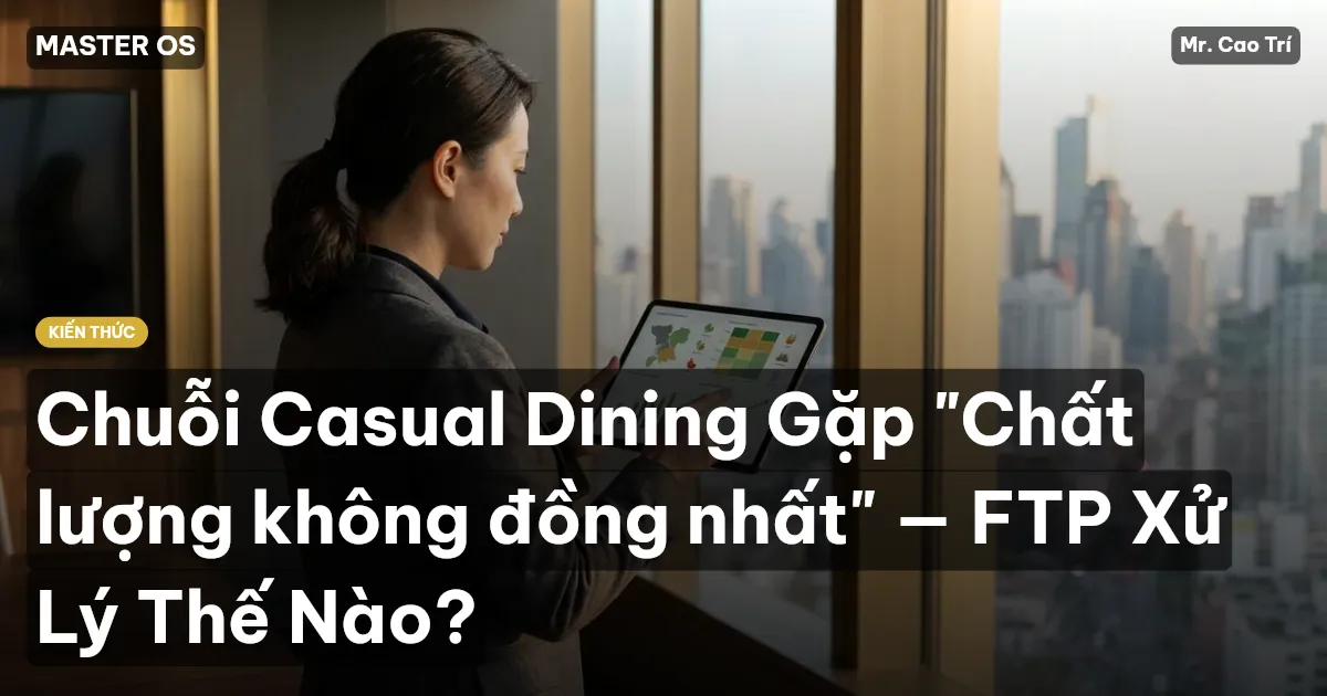 Chuỗi Casual Dining Gặp "Chất lượng không đồng nhất" — FTP Xử Lý Thế Nào?