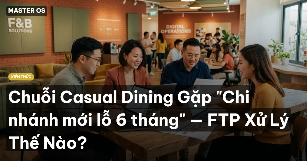 Chuỗi Casual Dining Gặp "Chi nhánh mới lỗ 6 tháng" — FTP Xử Lý Thế Nào?