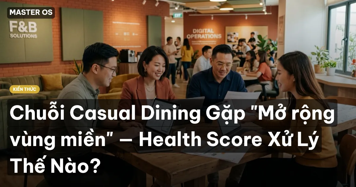 Chuỗi Casual Dining Gặp "Mở rộng vùng miền" — Health Score Xử Lý Thế Nào?