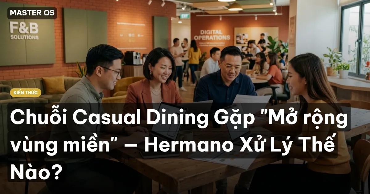 Chuỗi Casual Dining Gặp "Mở rộng vùng miền" — Hermano Xử Lý Thế Nào?