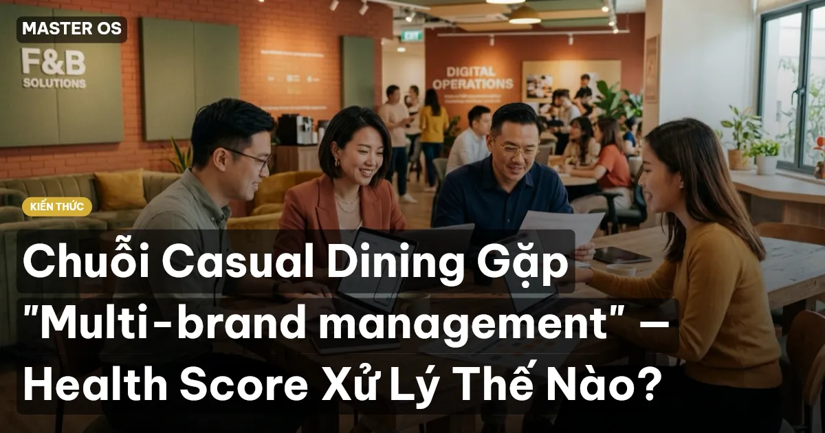 Chuỗi Casual Dining Gặp "Multi-brand management" — Health Score Xử Lý Thế Nào?