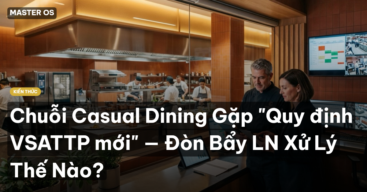 Chuỗi Casual Dining Gặp "Quy định VSATTP mới" — Đòn Bẩy LN Xử Lý Thế Nào?