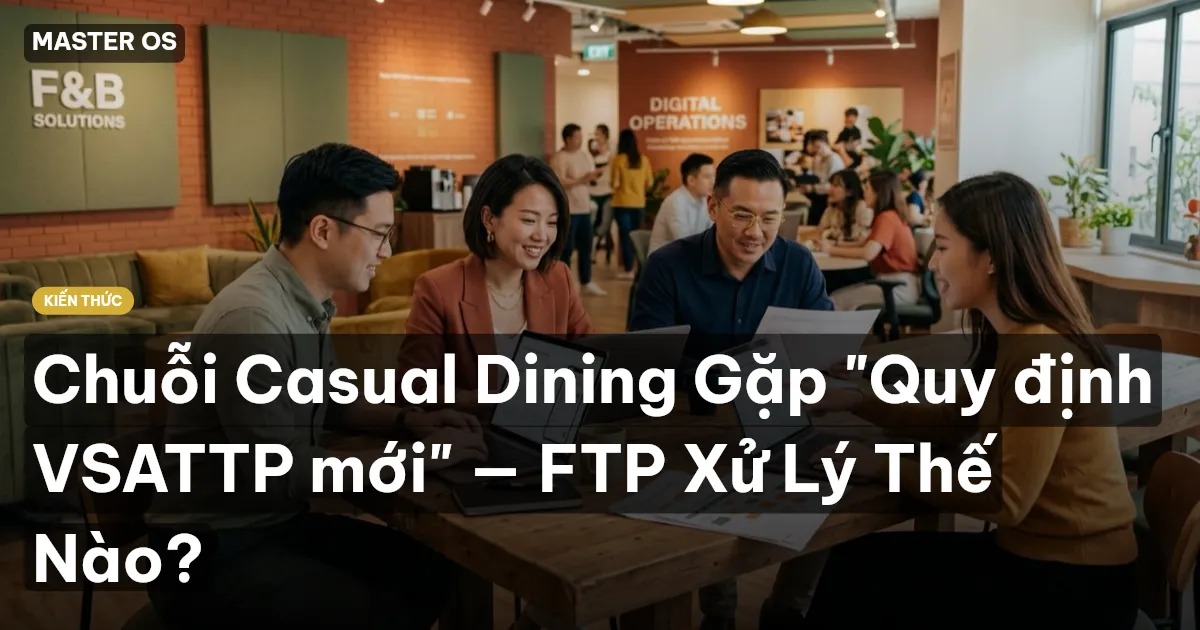 Chuỗi Casual Dining Gặp "Quy định VSATTP mới" — FTP Xử Lý Thế Nào?