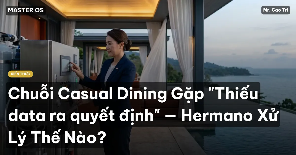 Chuỗi Casual Dining Gặp "Thiếu data ra quyết định" — Hermano Xử Lý Thế Nào?