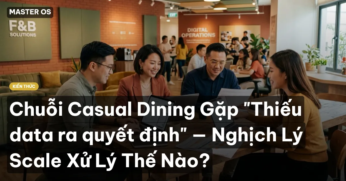 Chuỗi Casual Dining Gặp "Thiếu data ra quyết định" — Nghịch Lý Scale Xử Lý Thế Nào?