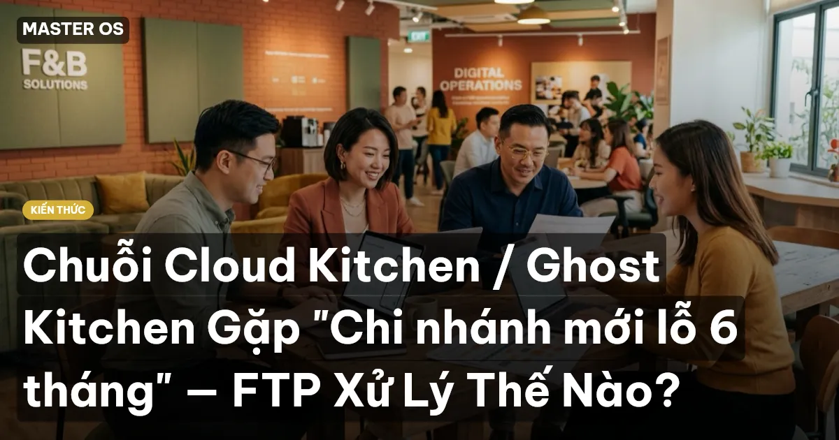 Chuỗi Cloud Kitchen / Ghost Kitchen Gặp "Chi nhánh mới lỗ 6 tháng" — FTP Xử Lý Thế Nào?