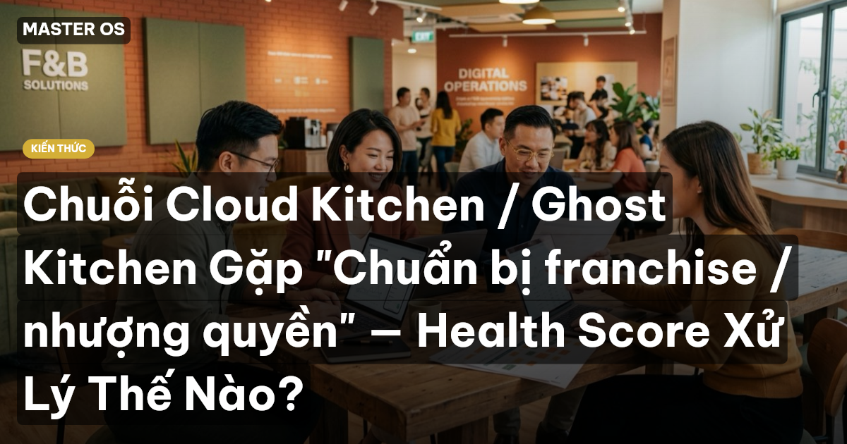 Chuỗi Cloud Kitchen / Ghost Kitchen Gặp "Chuẩn bị franchise / nhượng quyền" — Health Score Xử Lý Thế Nào?