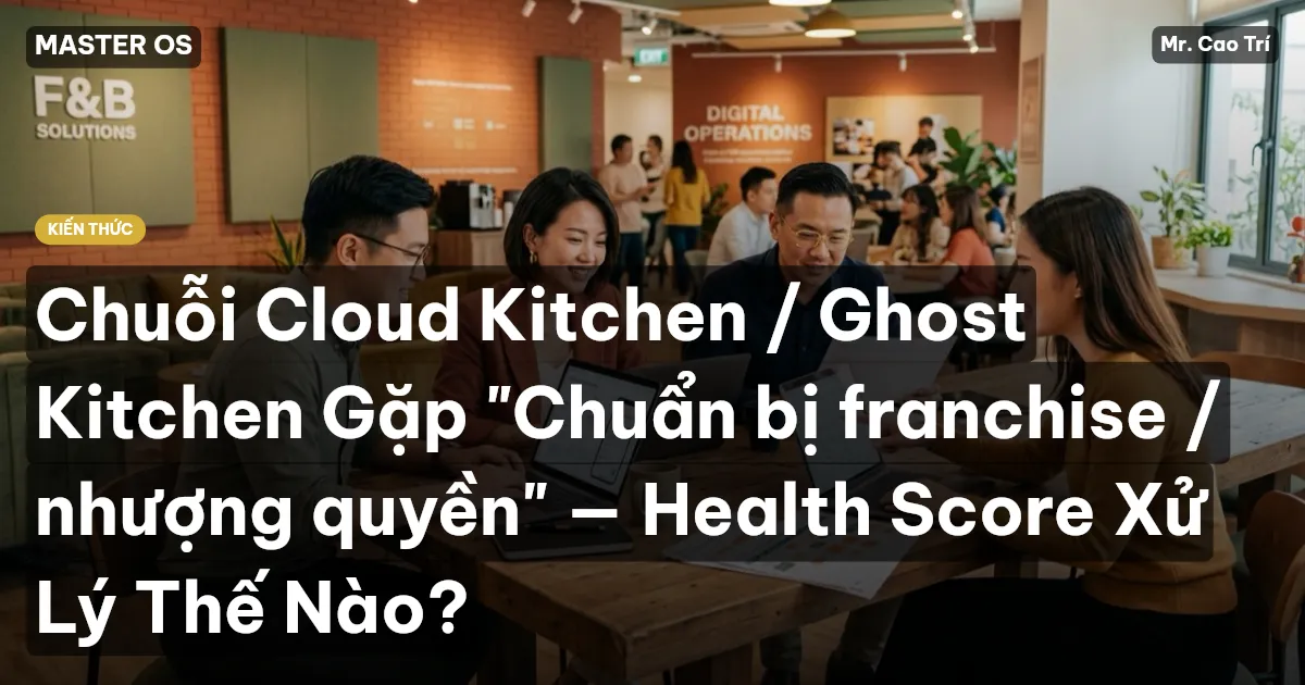 Chuỗi Cloud Kitchen / Ghost Kitchen Gặp "Chuẩn bị franchise / nhượng quyền" — Health Score Xử Lý Thế Nào?