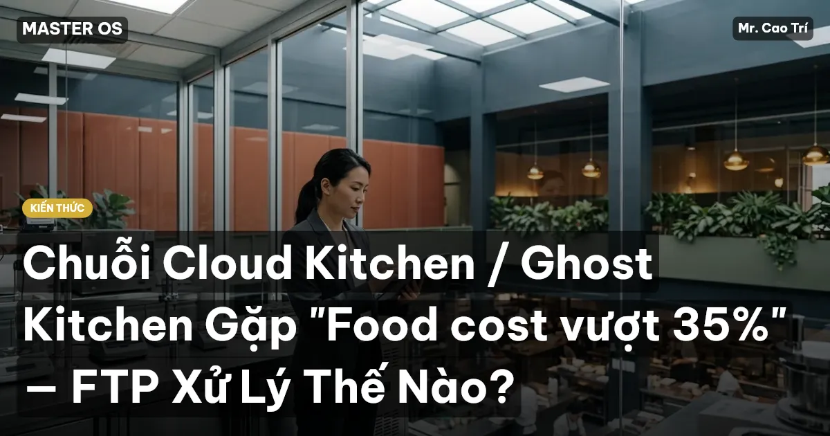Chuỗi Cloud Kitchen / Ghost Kitchen Gặp "Food cost vượt 35%" — FTP Xử Lý Thế Nào?