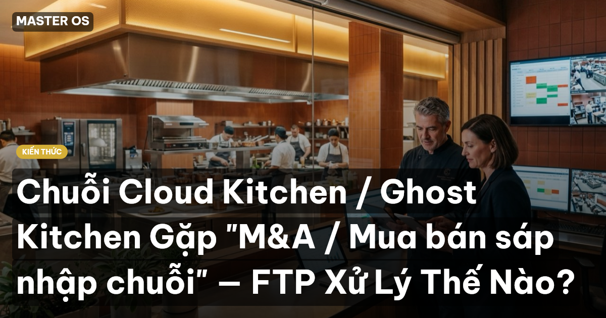 Chuỗi Cloud Kitchen / Ghost Kitchen Gặp "M&A / Mua bán sáp nhập chuỗi" — FTP Xử Lý Thế Nào?