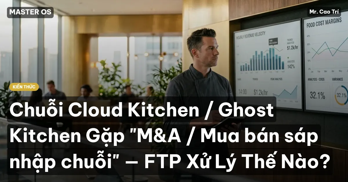 Chuỗi Cloud Kitchen / Ghost Kitchen Gặp "M&A / Mua bán sáp nhập chuỗi" — FTP Xử Lý Thế Nào?