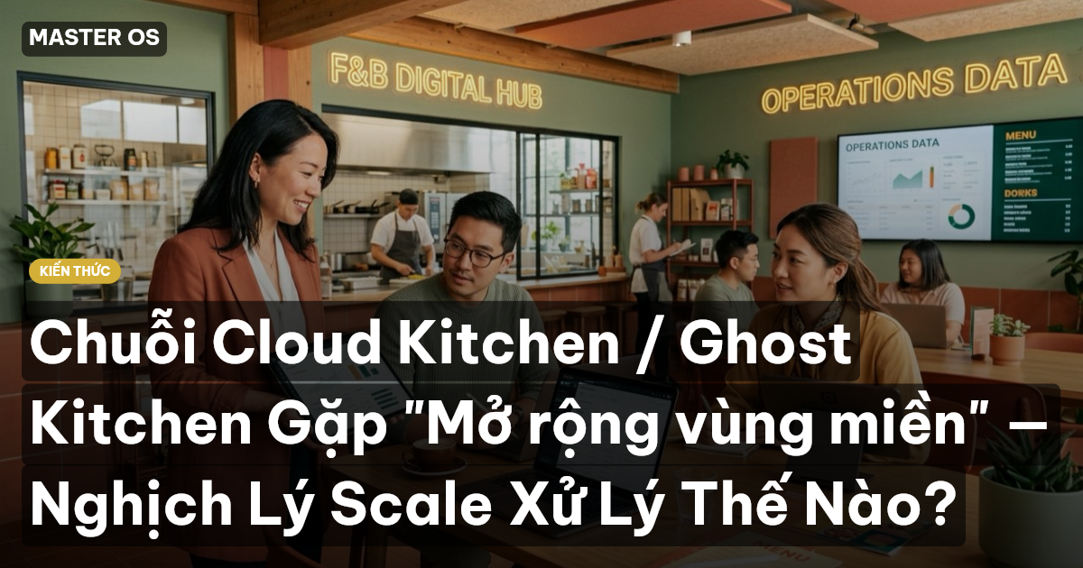 Chuỗi Cloud Kitchen / Ghost Kitchen Gặp "Mở rộng vùng miền" — Nghịch Lý Scale Xử Lý Thế Nào?