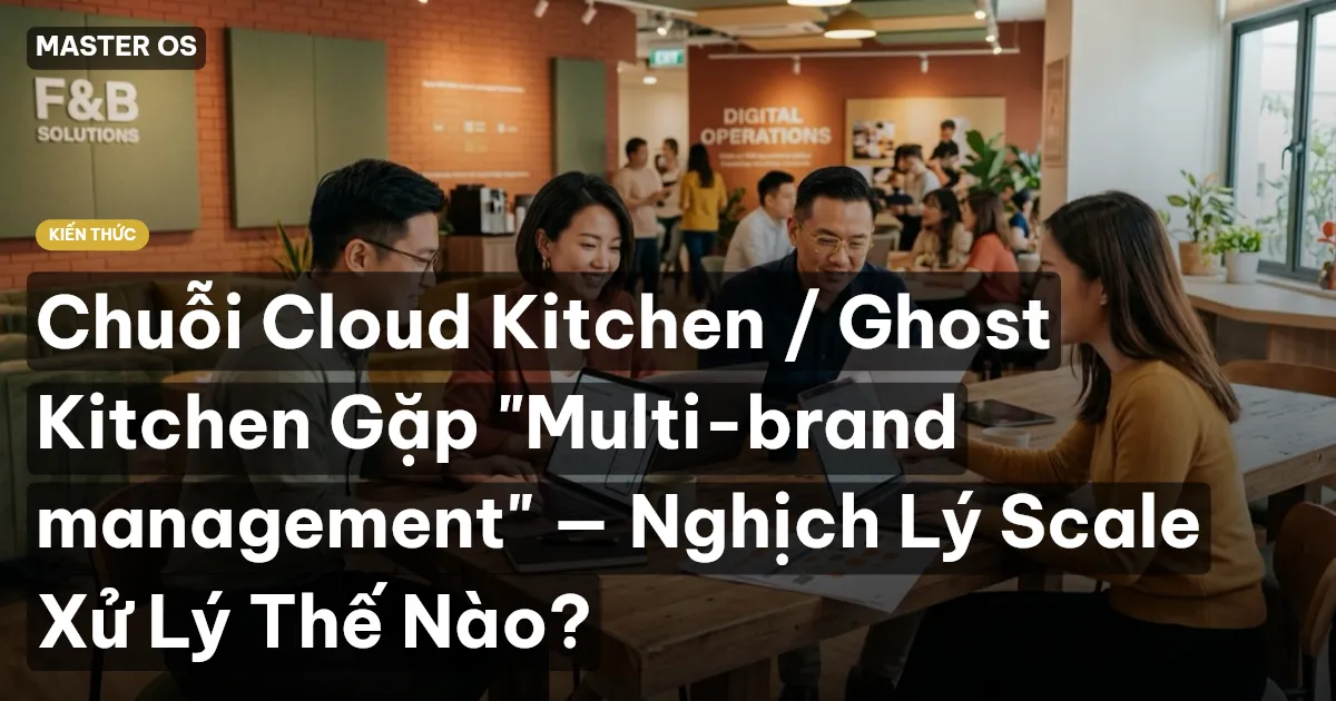 Chuỗi Cloud Kitchen / Ghost Kitchen Gặp "Multi-brand management" — Nghịch Lý Scale Xử Lý Thế Nào?