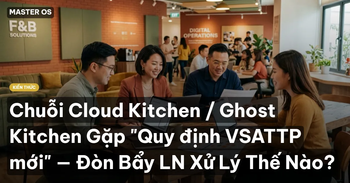 Chuỗi Cloud Kitchen / Ghost Kitchen Gặp "Quy định VSATTP mới" — Đòn Bẩy LN Xử Lý Thế Nào?