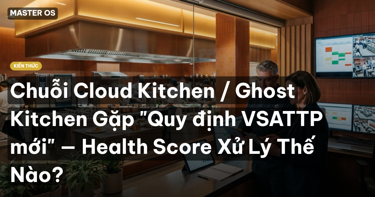 Chuỗi Cloud Kitchen / Ghost Kitchen Gặp "Quy định VSATTP mới" — Health Score Xử Lý Thế Nào?