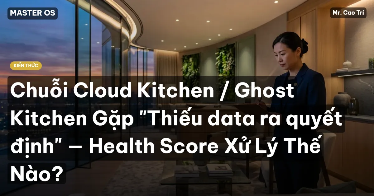Chuỗi Cloud Kitchen / Ghost Kitchen Gặp "Thiếu data ra quyết định" — Health Score Xử Lý Thế Nào?