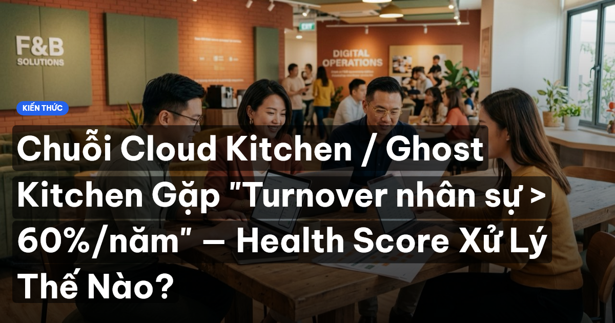Chuỗi Cloud Kitchen / Ghost Kitchen Gặp "Turnover nhân sự > 60%/năm" — Health Score Xử Lý Thế Nào?