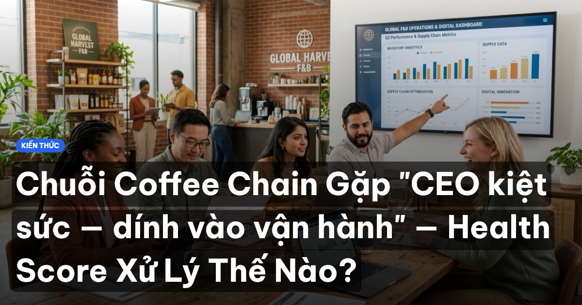Chuỗi Coffee Chain Gặp "CEO kiệt sức — dính vào vận hành" — Health Score Xử Lý Thế Nào?