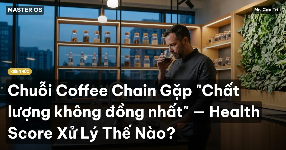 Chuỗi Coffee Chain Gặp "Chất lượng không đồng nhất" — Health Score Xử Lý Thế Nào?