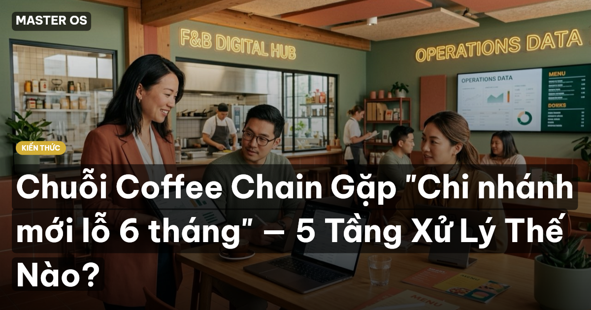 Chuỗi Coffee Chain Gặp "Chi nhánh mới lỗ 6 tháng" — 5 Tầng Xử Lý Thế Nào?