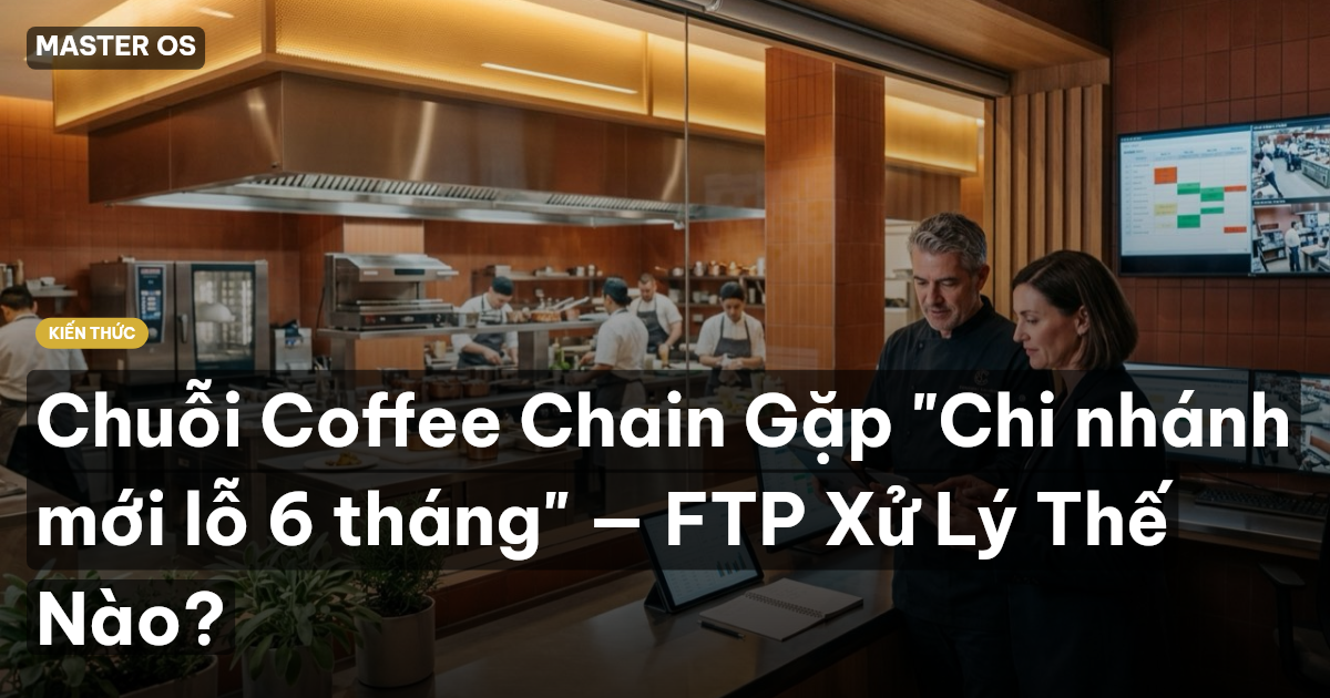 Chuỗi Coffee Chain Gặp "Chi nhánh mới lỗ 6 tháng" — FTP Xử Lý Thế Nào?