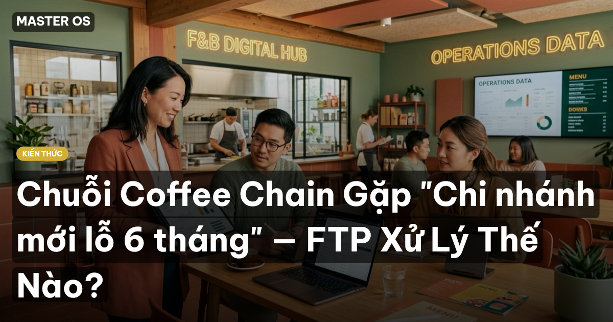 Chuỗi Coffee Chain Gặp "Chi nhánh mới lỗ 6 tháng" — FTP Xử Lý Thế Nào?