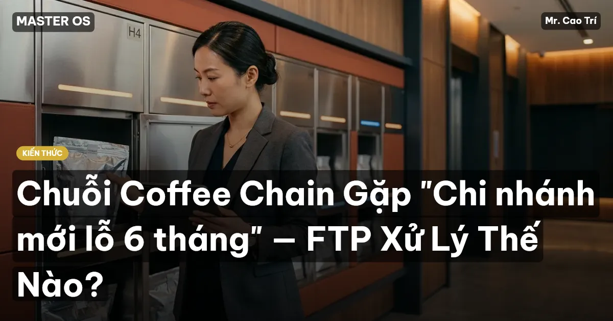 Chuỗi Coffee Chain Gặp "Chi nhánh mới lỗ 6 tháng" — FTP Xử Lý Thế Nào?