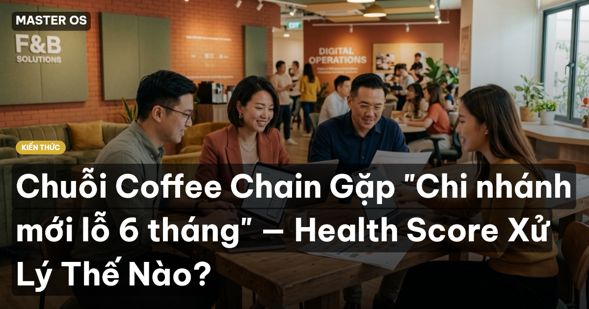 Chuỗi Coffee Chain Gặp "Chi nhánh mới lỗ 6 tháng" — Health Score Xử Lý Thế Nào?